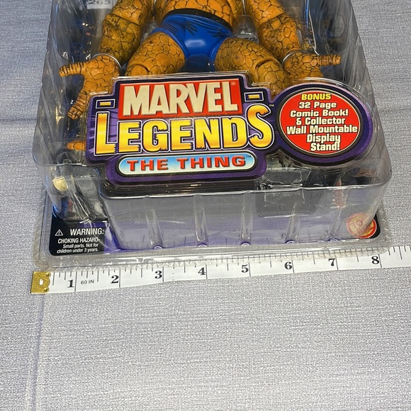 2002 Marvel legends THE THING toy action figure NIP with comic book - Picture 9 of 9